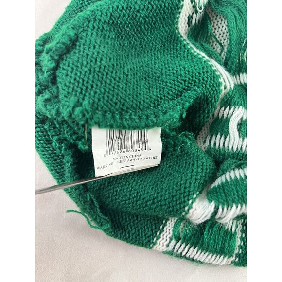 Luck O The Irish Knit Beret Hat Green White Pom St Patricks Day Parade Wear - Picture 7 of 8